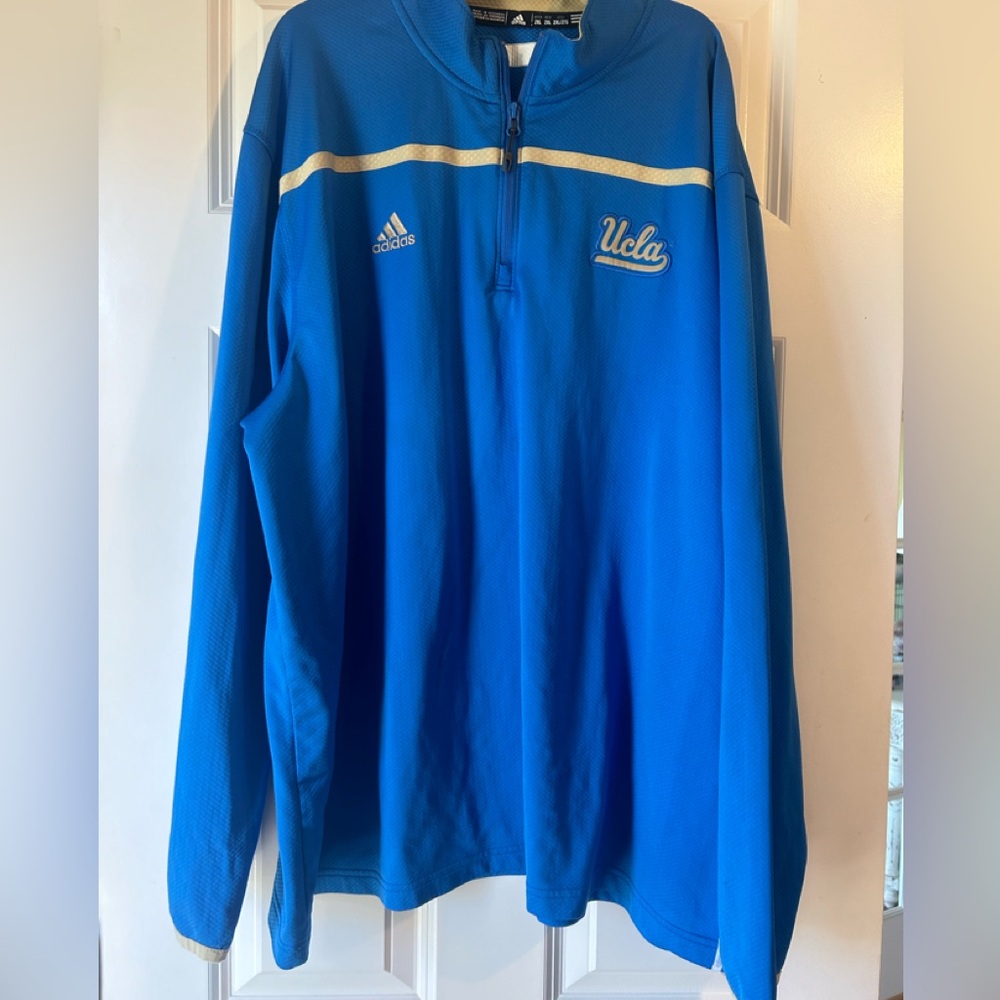 Adidas men’s UCLA 3/4 zip pull over